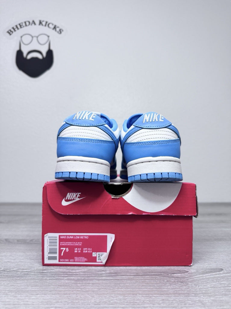 Size 7.5 - Nike Dunk Low Retro "UNC" 2021 DD1391-102 Preowned Authentic