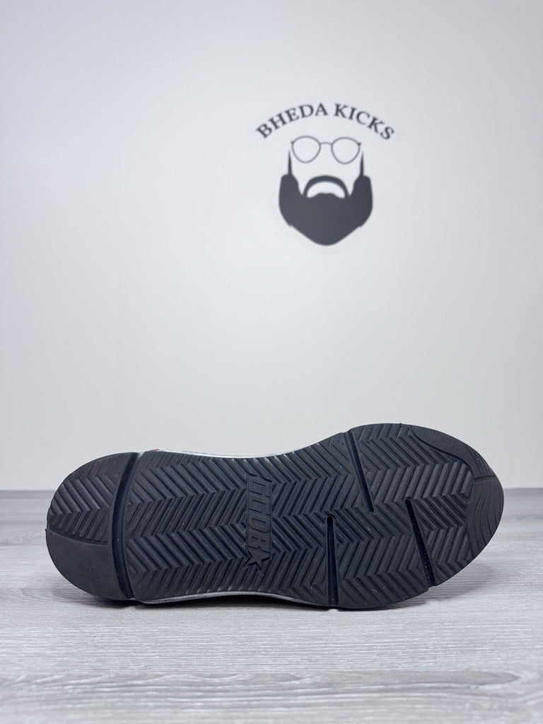 Size 44 EU (Size 10) - Golden Goose Running Sole Silver Blue Red Black Preowned