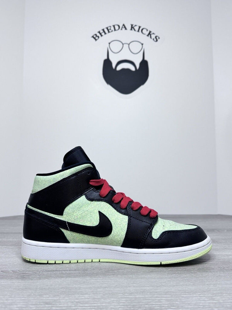 Size 11.5W (10 Men’s) - Air Jordan 1 Mid SE Black Barely Volt CV5276-003