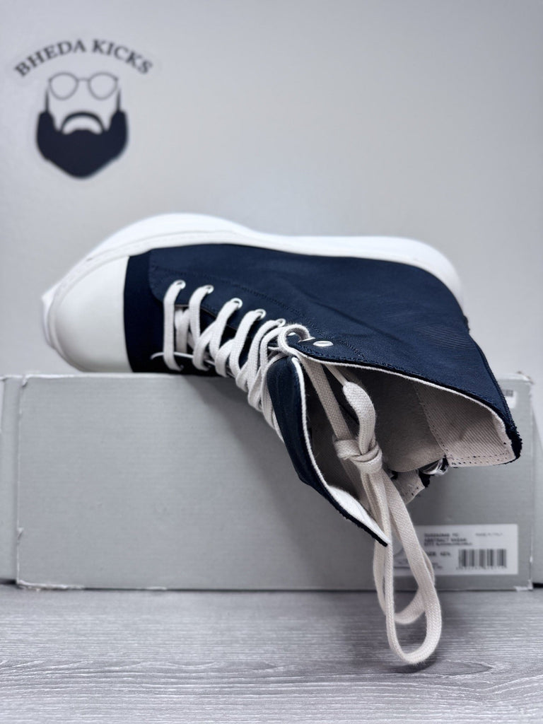 Size 42.5 EU/9.5 US - Rick Owens DRKSHDW Abstract High Sneakers Black Milk