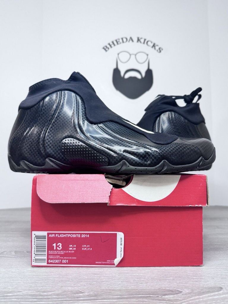 Size 13 - Nike Air Flightposite 2014 Carbon Fiber 642307-001 NEW DS