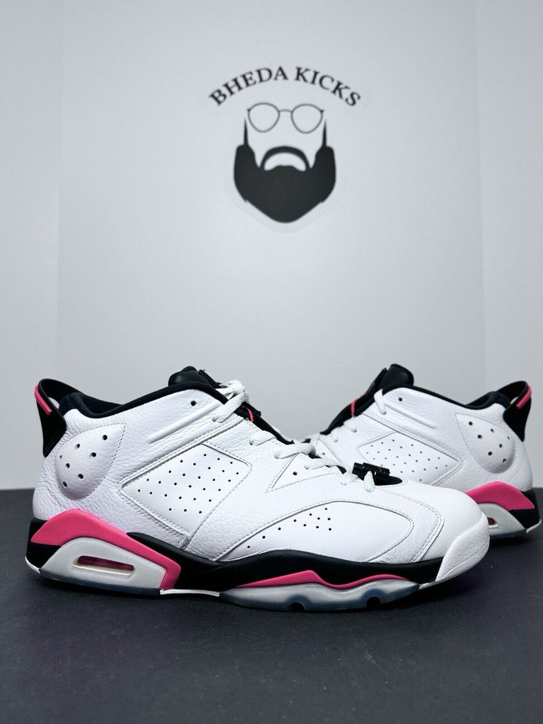 Jordan 6 Low Infrared 2015 White Black Red Leather 304401-123 Preowned Size 14