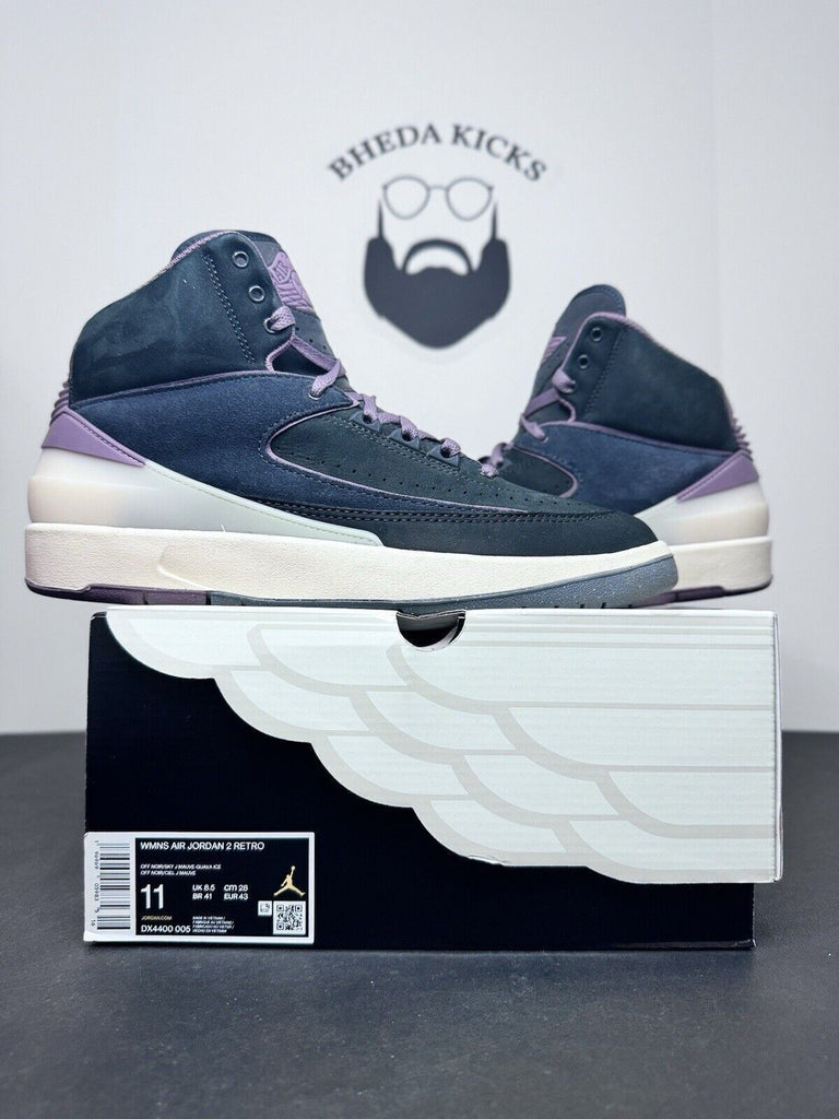 Nike Women Air Jordan 2 Retro Off Noir Sky K Mauve DX4400-005 Size 11W/9.5M