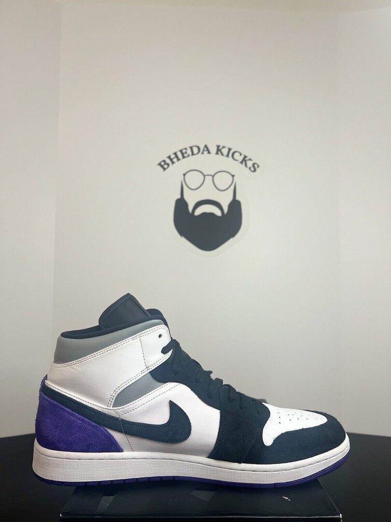 Nike Air Jordan 1 Mid SE Purple Sneakers 852542-105 Worn Once Men’s Size 14