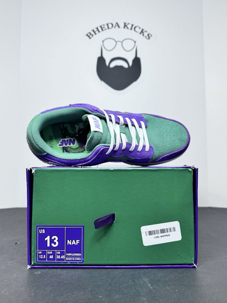 Naf World 208/420 Mens Sneakers Purple Dunk Preowned Rare Authentic Size 13