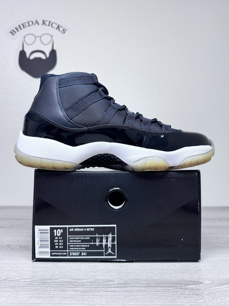 Size 10.5 - Nike Air Jordan 11 Retro Space Jam 2009 Black 378037-041 Brand New