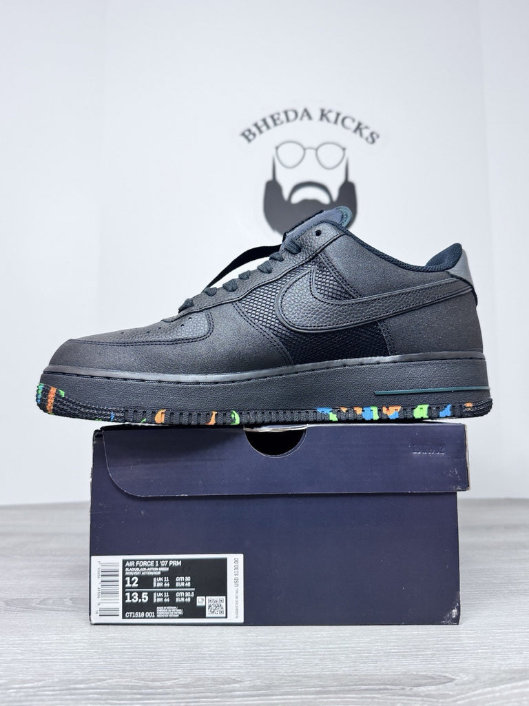 Size 12 - Nike Air Force 1 Low ALL FOR 1 NYC Parks 2019 CT1518-001 Black Splash