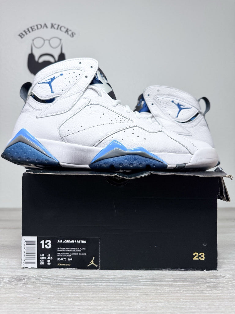 Size 13 - Air Jordan 7 Retro 2015 French Blue (304775-107) Preowned Og