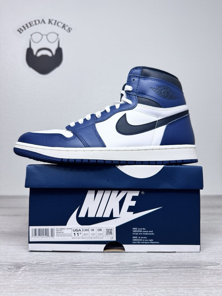 Size 11.5 - Nike Air Jordan 1 Retro High OG Midnight Navy Sneakers DZ5485-401