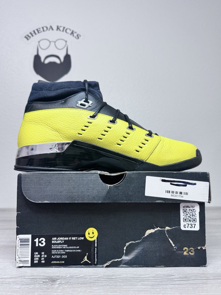 Size 13 - SoleFly x Air Jordan 17 Retro Low Reverse Lightning WORN ONCE