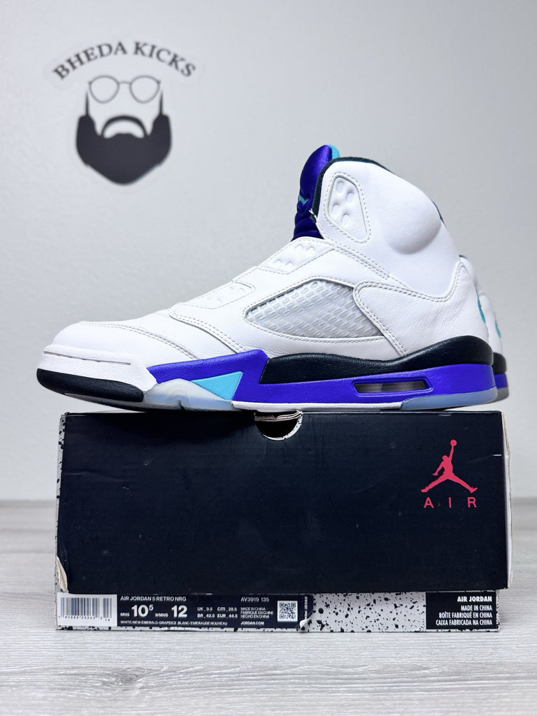 Size 10.5 - Nike Air Jordan 5 Retro Fresh Prince AV3919-135 OG Grape Preowned