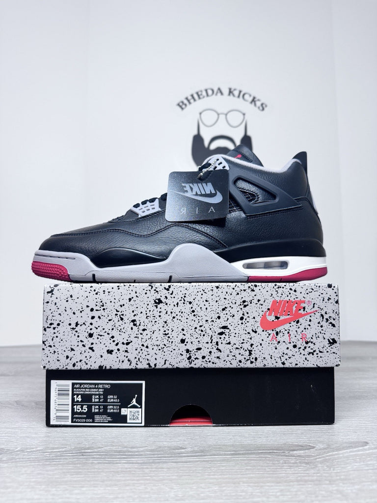 Size 14 - Air Jordan 4 Retro Bred Reimagined FV5029-006 NEW DS