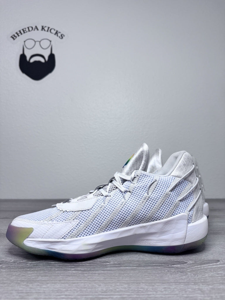 Size 11 - Adidas Dame 7 Never Follow 2021 Damian Lillard S29222 Rainbow