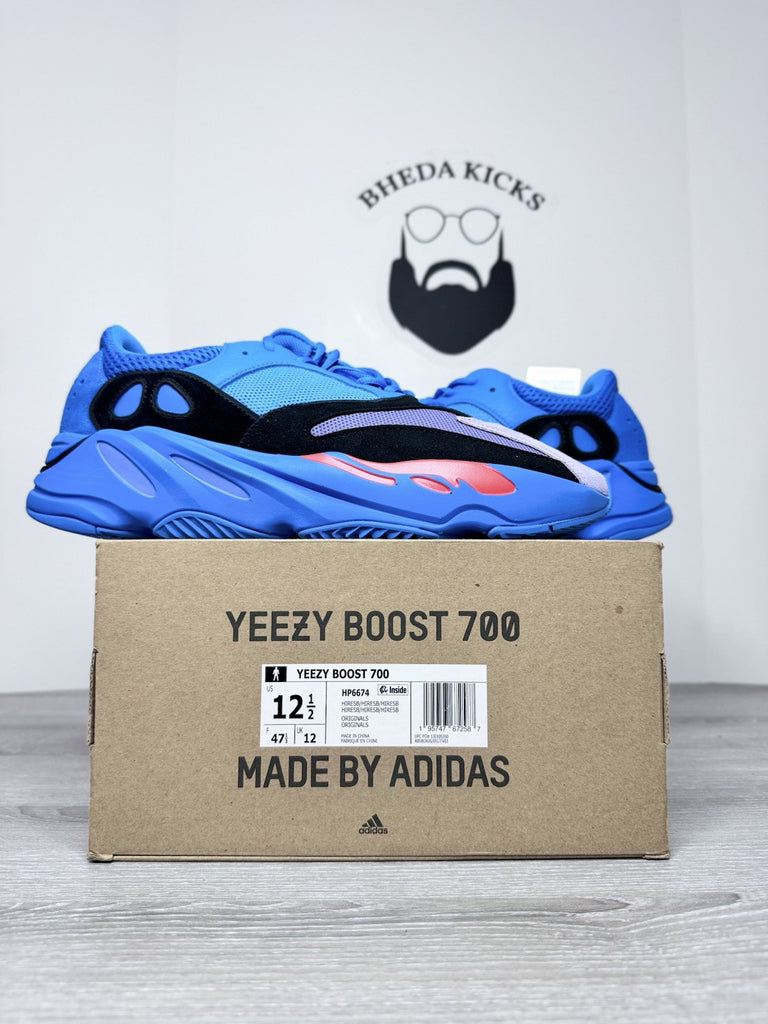 Size 12.5 - Adidas Yeezy Boost 700 Hi-Res Blue Authentic HP6674 Og NEW DS