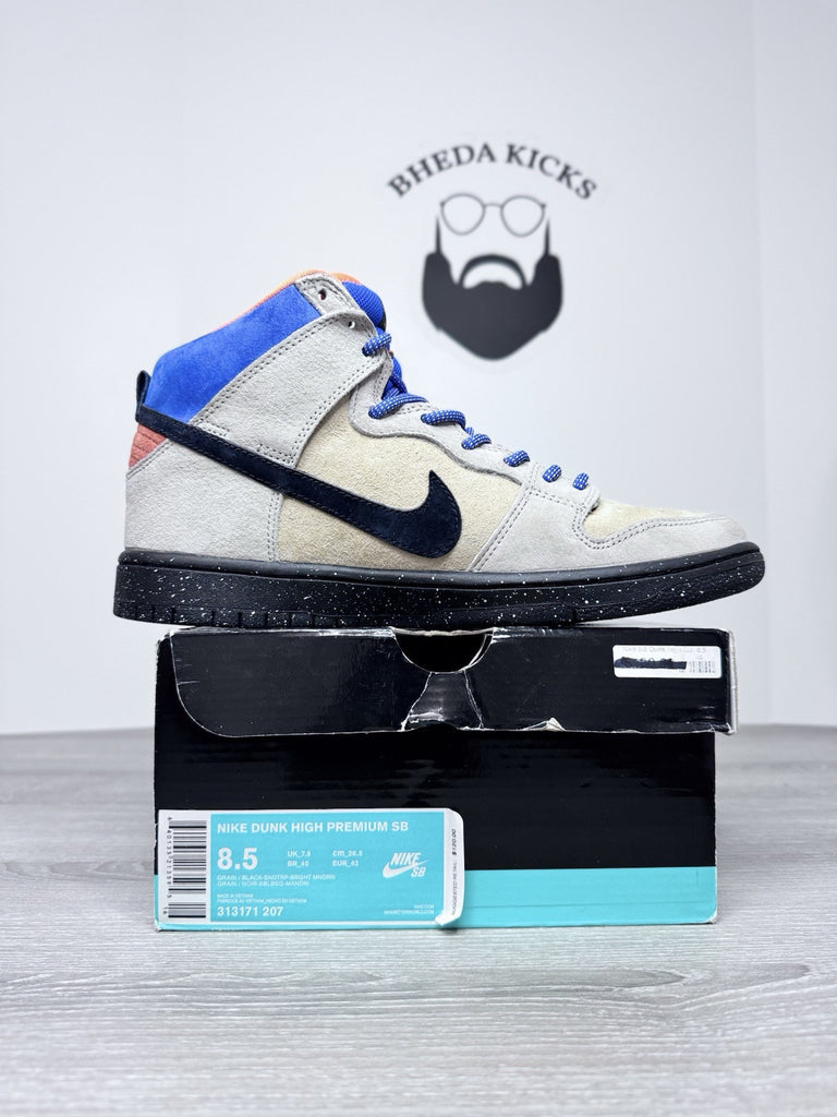 Size 8.5 - Nike SB Dunk High Premium Acapulco Gold 313171-207 Preowned