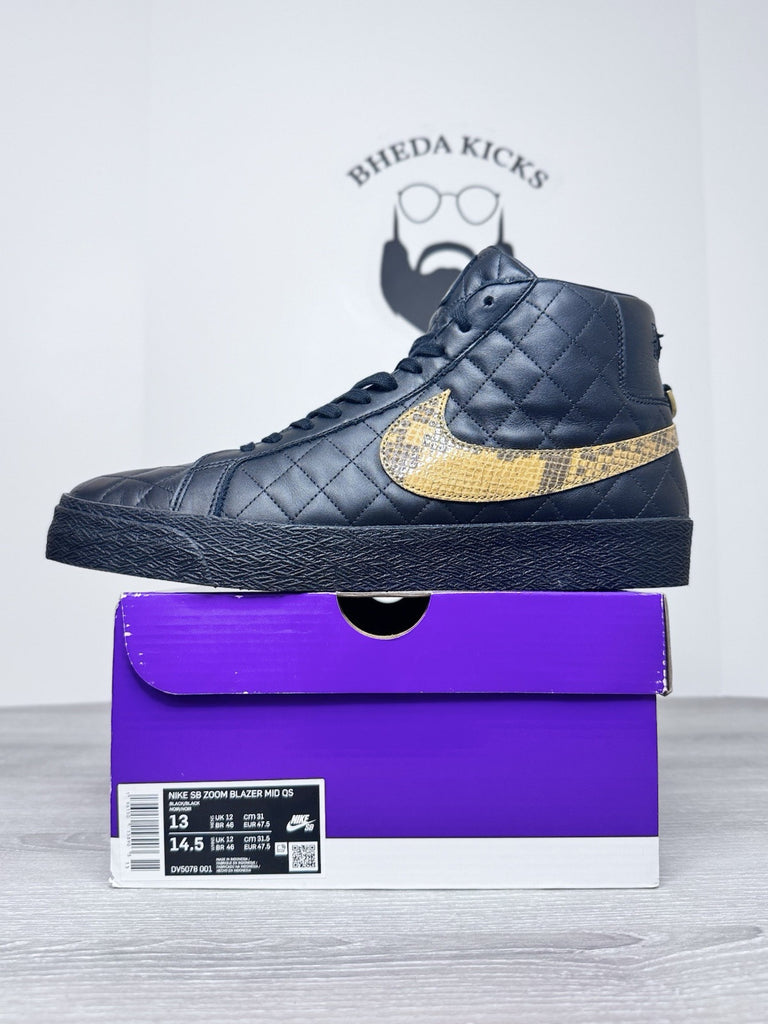 Size 13 - Supreme x Nike SB Blazer Mid QS 'Supreme Black' DV5078-001 Worn Once