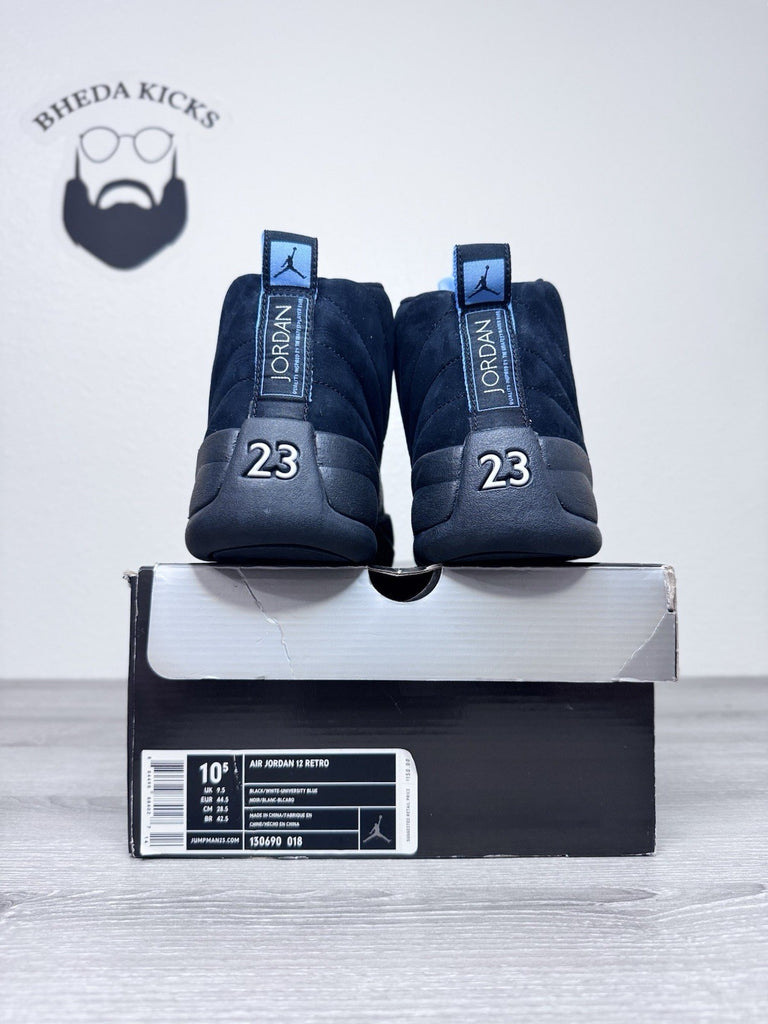 Size 10.5 - Nike Air Jordan Retro 12 Nubuck 130690-018 2009 University Blue