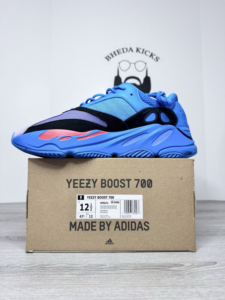 Size 12.5 - Adidas Yeezy Boost 700 Hi-Res Blue Authentic HP6674 Og NEW DS