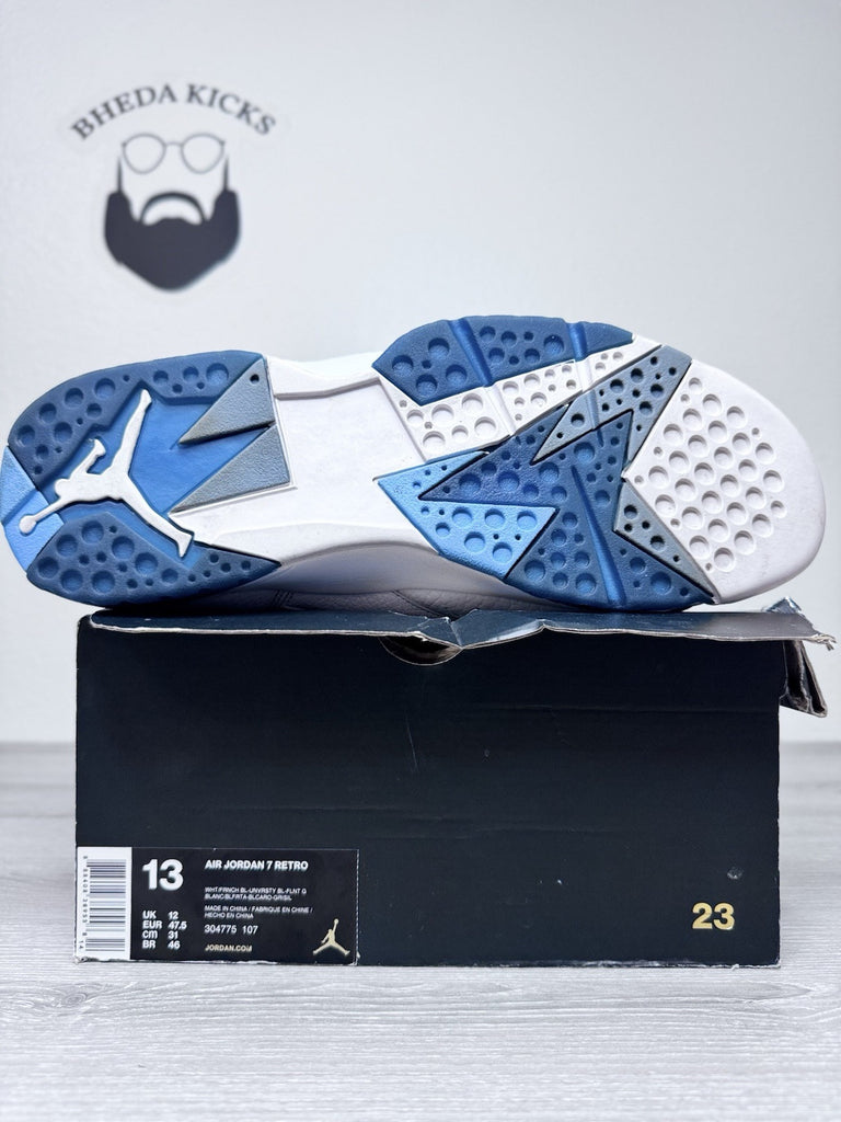 Size 13 - Air Jordan 7 Retro 2015 French Blue (304775-107) Preowned Og
