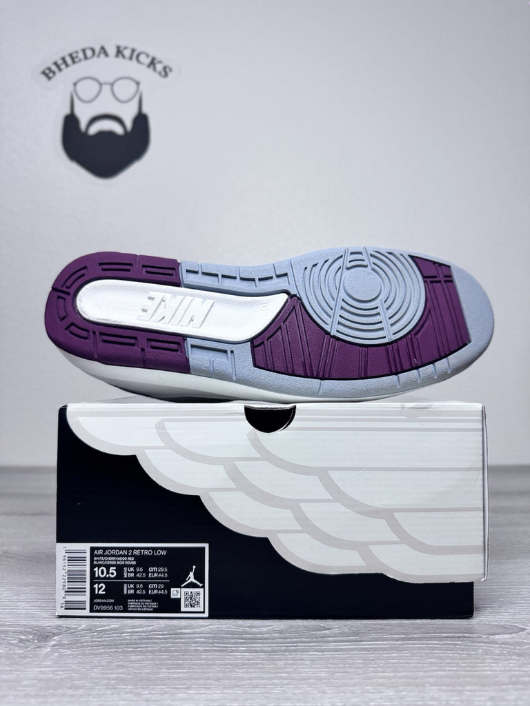 Size 10.5 - Nike Air Jordan 2 Retro Low Cherrywood DV9956–103 Preowned
