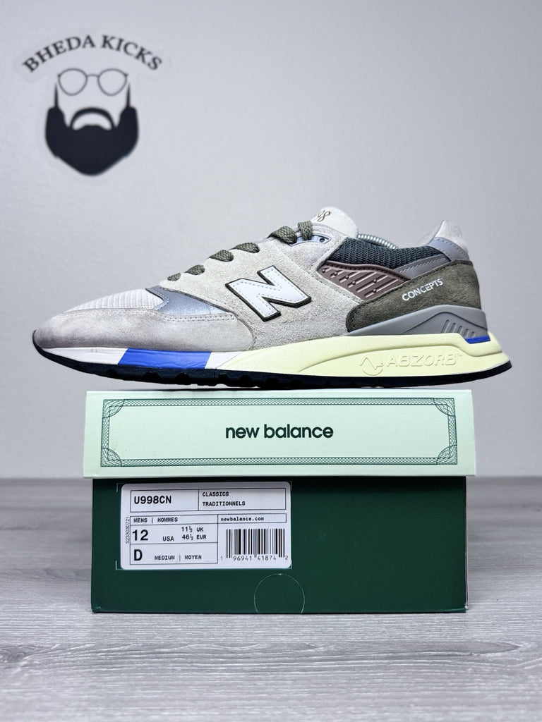 Size 12 - New Balance 998 x Concepts "C-Note" 10th Anniversary (U998CN)