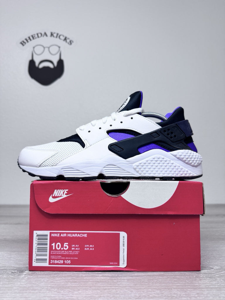 Size 10.5 - Nike Air Huarache Hyper Grape Men's Running Shoes 318429-105 Worn 1x