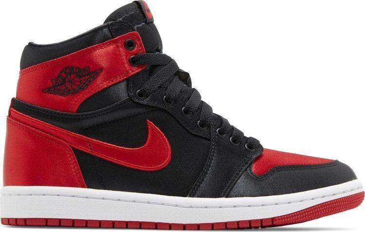 Size 11W/9.5m - Air Jordan 1 Retro OG 2023 High Satin Bred FD4810-061 Preowned