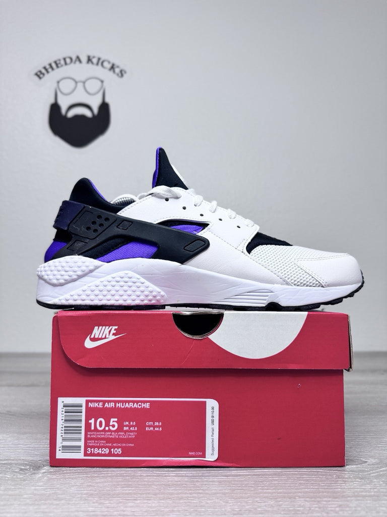 Size 10.5 - Nike Air Huarache Hyper Grape Men's Running Shoes 318429-105 Worn 1x