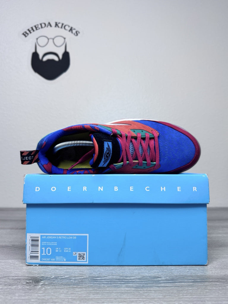 Size 10 - Nike Air Jordan 5 V Retro Low Doernbecher Royal DR6287-486 Preowned