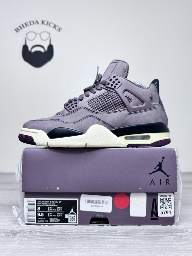 Size 8 - Air Jordan 4 Retro x A Ma Maniere Mid Violet Ore DV6773-220 Preowned