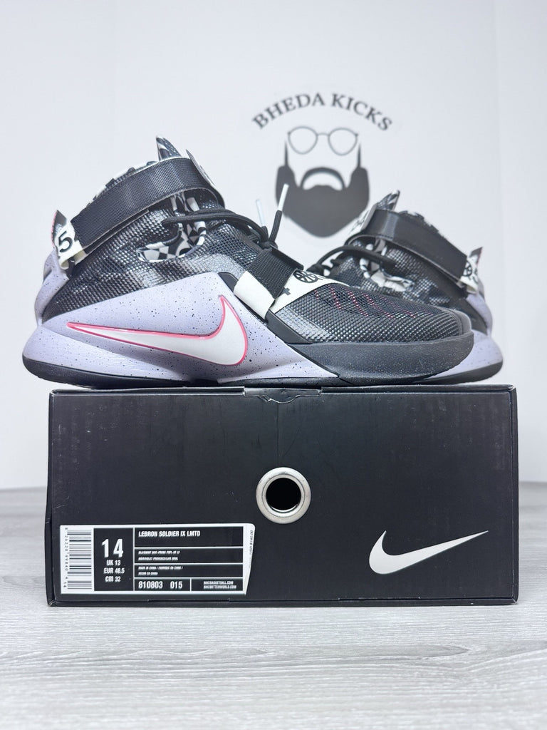 Size 14 - Nike LeBron Solider 9 Quai 54 810803-015 Rare DS NEW