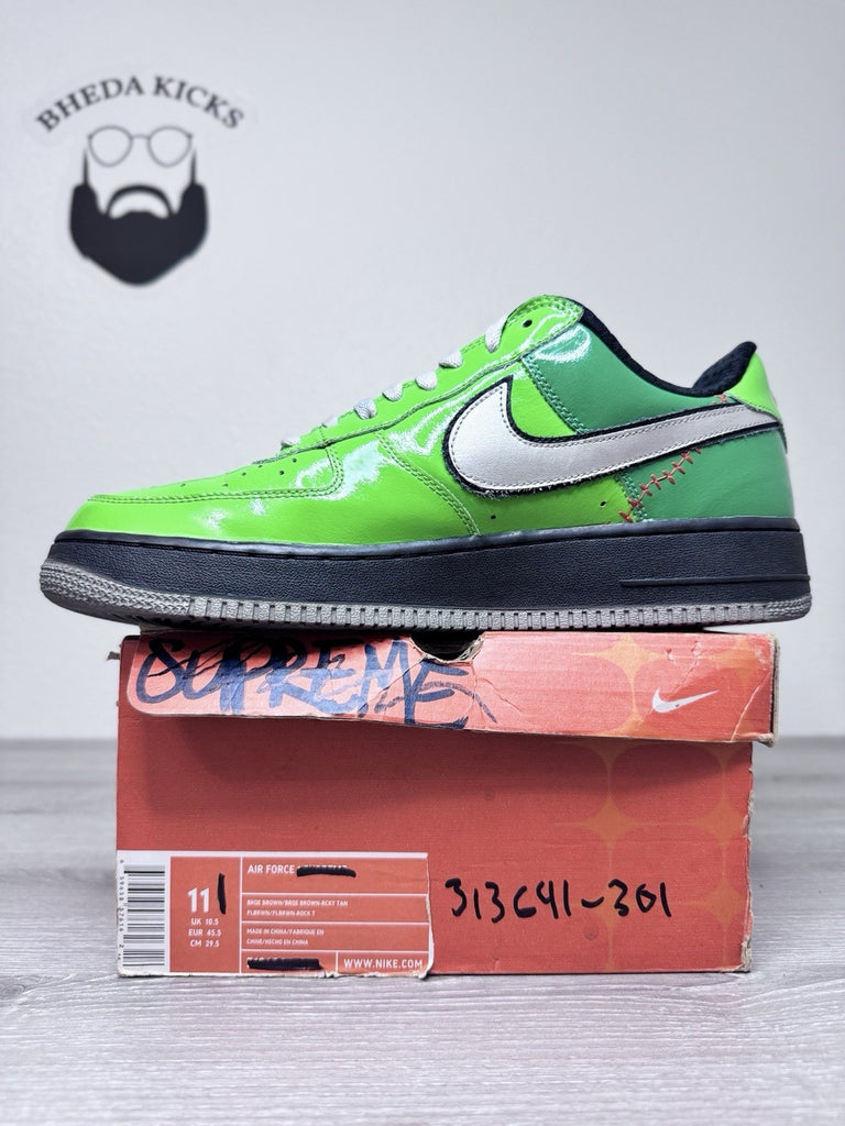 Size 11 - Nike Air Force 1 Low Frankenstein 313641-301 Preowned Authentic