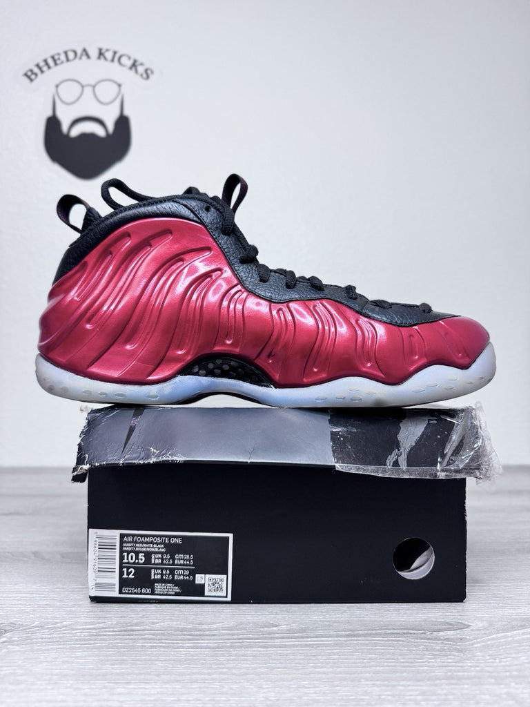 Size 10.5 - Nike Air Foamposite One Metallic Red Preowned Authentic DZ2545-600