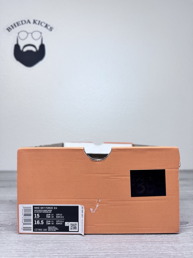 Size 15 - Nike Sky Force 3/4 White Red Camo Swoosh Size Men’s CZ7892-100 NEW DS