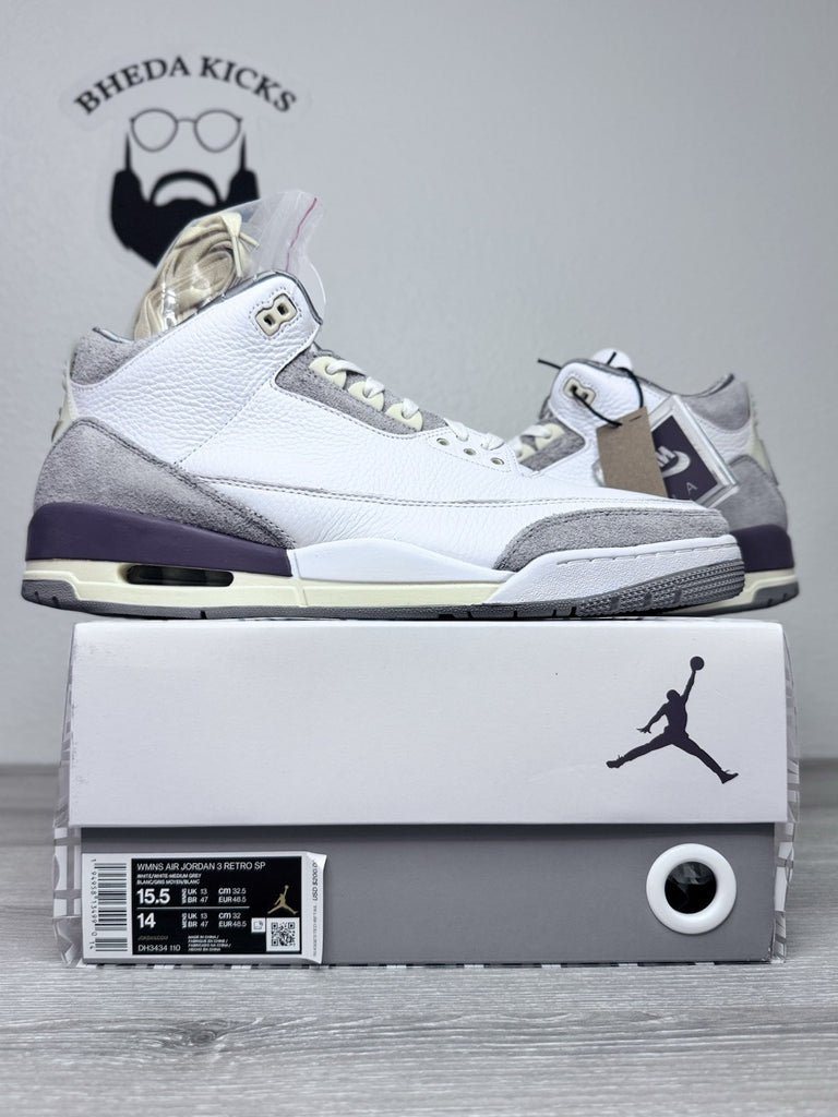 Size 14M/15.5W - Jordan 3 Retro SP A Ma Maniére (Women's) DH3434-110 NEW DS