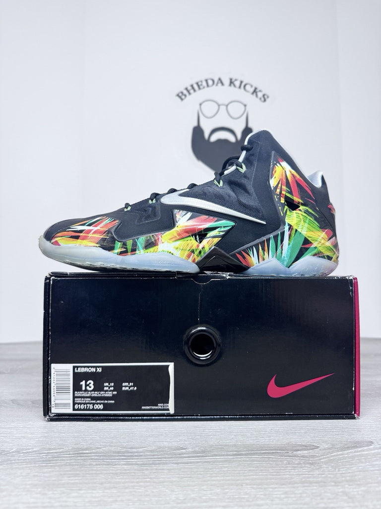 Size 13 - Nike LeBron XI Everglades 616175-006 Authentic Og NEW DS