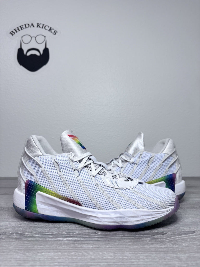 Size 11 - Adidas Dame 7 Never Follow 2021 Damian Lillard S29222 Rainbow