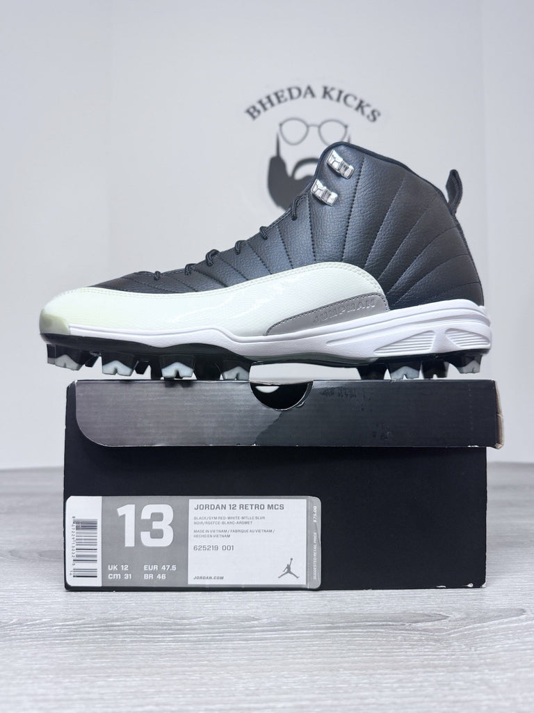 Size 13 - Jordan 12 Retro MCS Playoff Black White 625219-001 NEW DS