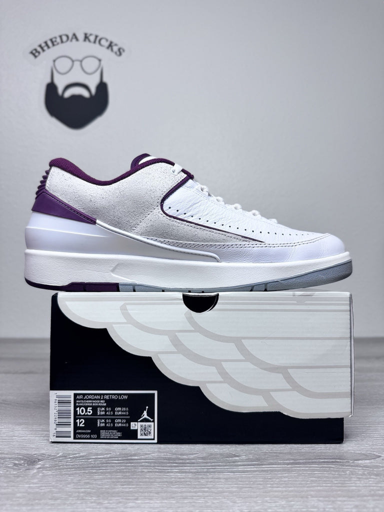 Size 10.5 - Nike Air Jordan 2 Retro Low Cherrywood DV9956–103 Preowned