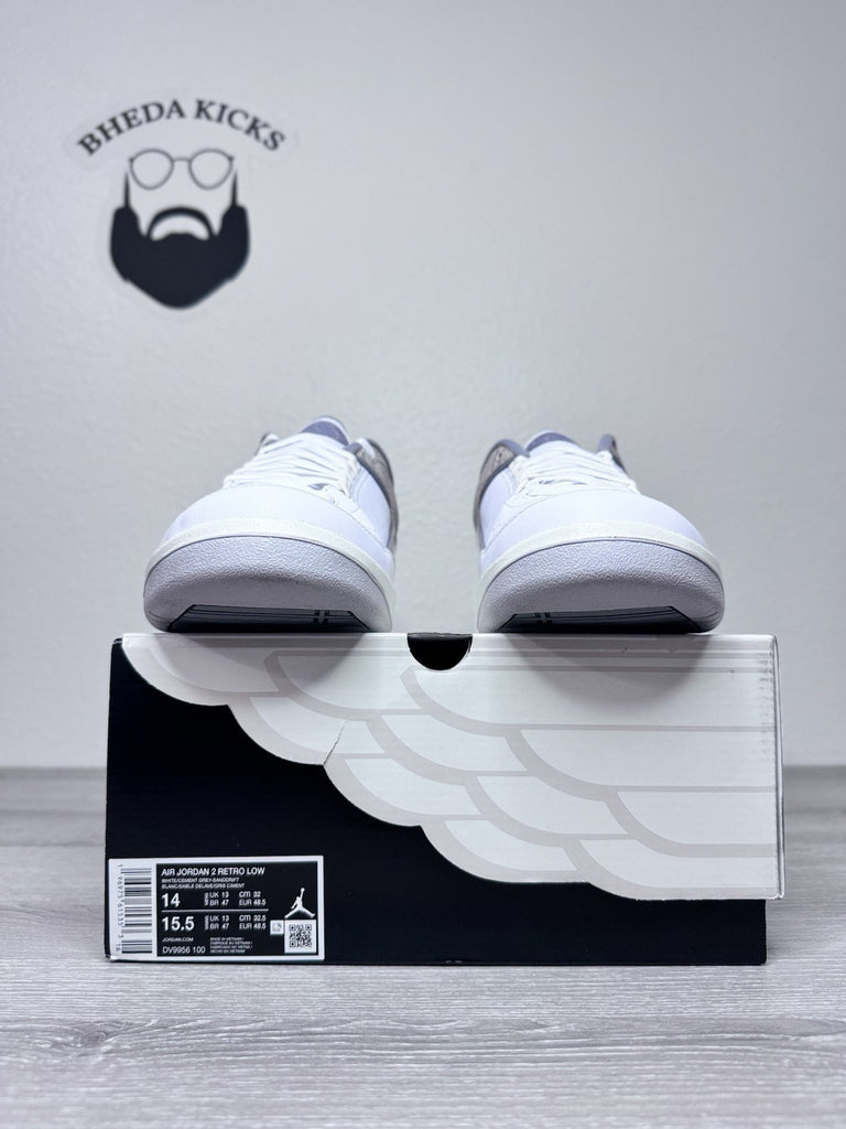 Size 14 - Nike Air Jordan 2 Retro Low Python White Grey Sanddrift DV9956-100