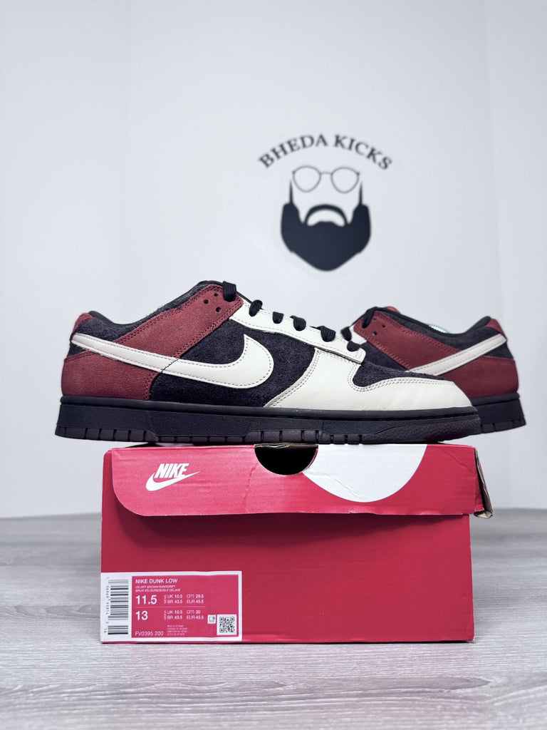 Size 11.5 - Nike Dunk Low Red Panda Velvet Brown FV0395-200 Men’s Worn Once