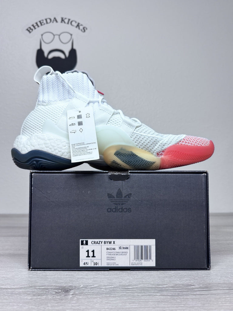 Adidas Crazy BYW X 'Cloud White' B42246 Men's Shoes B42246 NEW DS
