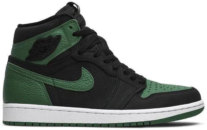 Size 15 - Nike Air Jordan 1 Retro OG High Pine Green 2.0 Red Black 555088-030