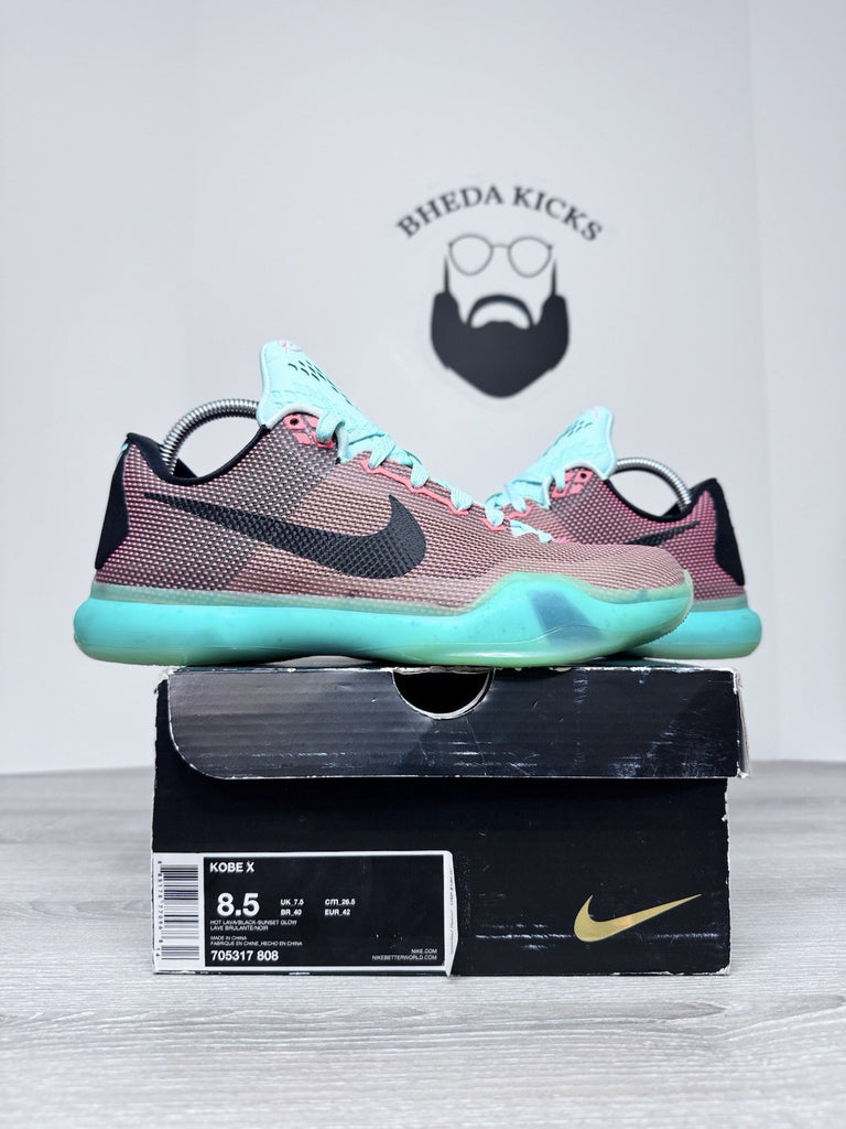 Size 8.5 - Nike Kobe 10 Easter 705317-808 Authentic Preowned CLEAN