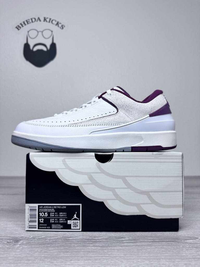 Size 10.5 - Nike Air Jordan 2 Retro Low Cherrywood DV9956–103 Preowned