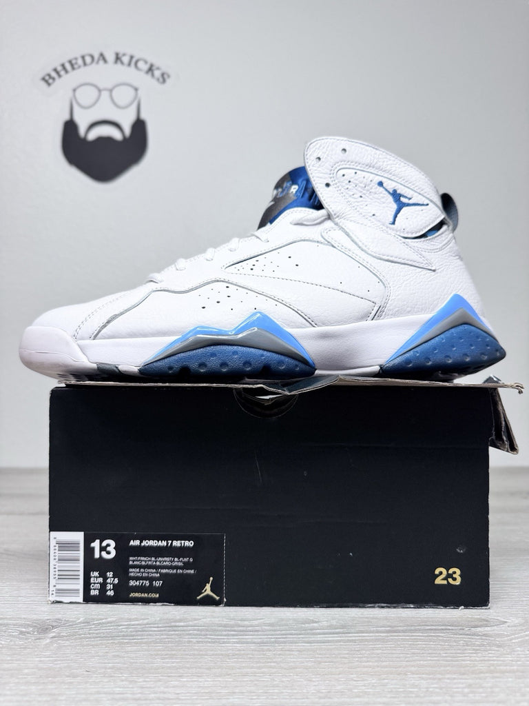 Size 13 - Air Jordan 7 Retro 2015 French Blue (304775-107) Preowned Og