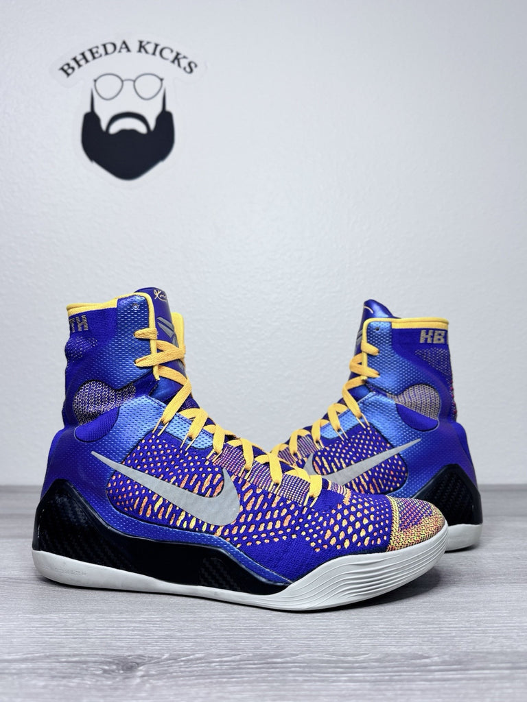 Size 11.5 - Nike Kobe 9 IX Elite Showtime Team Collection Lakers 630847-500