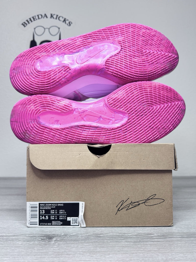 Size 13 - Nike KD 12 Aunt Pearl 2019 Pink Durant Sneakers Shoes CT2740-900