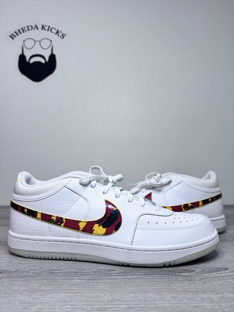 Size 15 - Nike Sky Force 3/4 White Red Camo Swoosh Size Men’s CZ7892-100 NEW DS