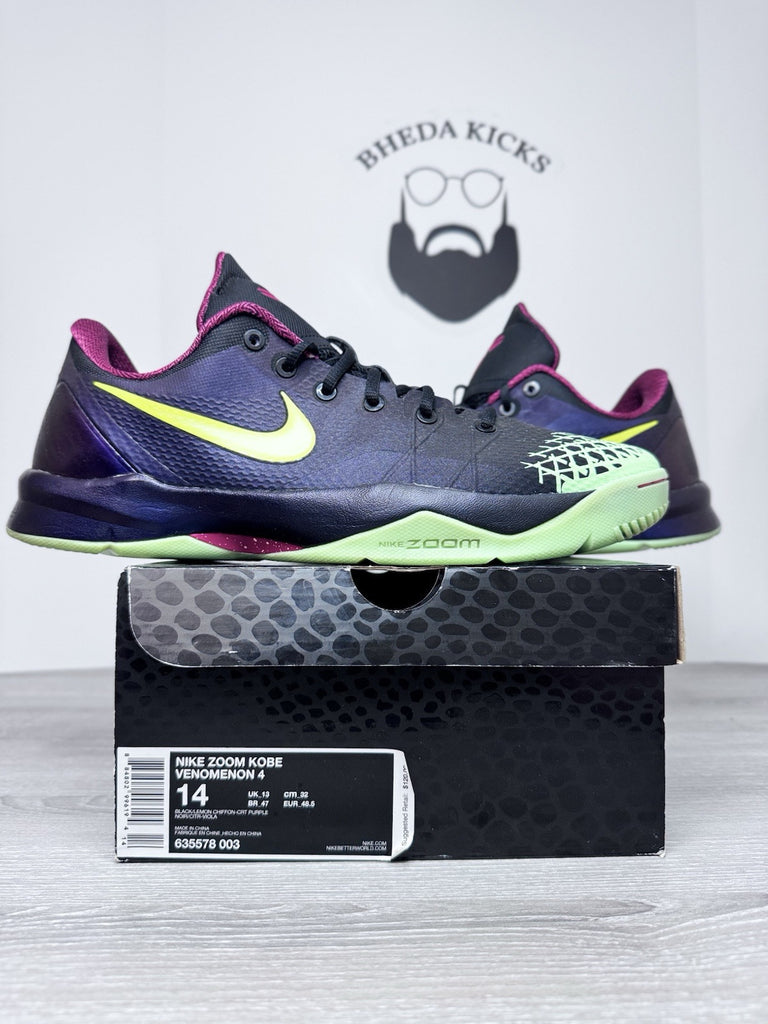 Size 14 - Nike Zoom Kobe Venomenon 4 2013 Glow Dark Basketball Shoe 635578-003